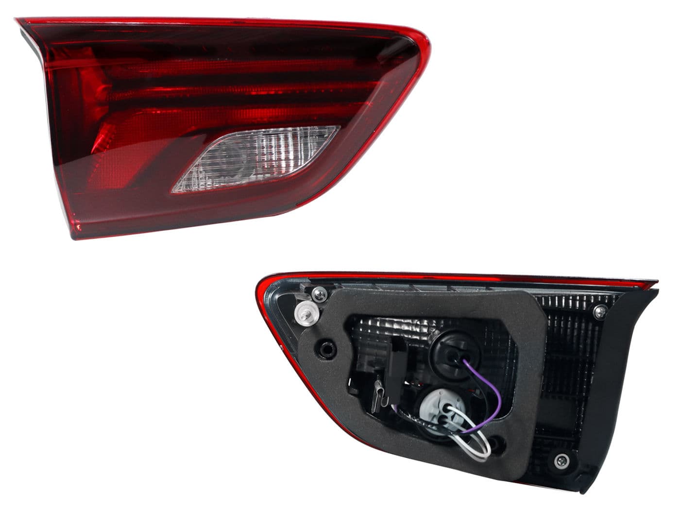 Calavera Izquierda Interior Chevrolet ONIX 2020-2025 Con Arnés Rojo Blanco