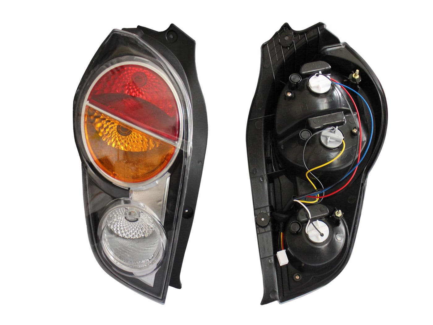 Calavera Izquierda Chevrolet Spark 2011-2012 Con Arnés Rojo Blanco Ámbar