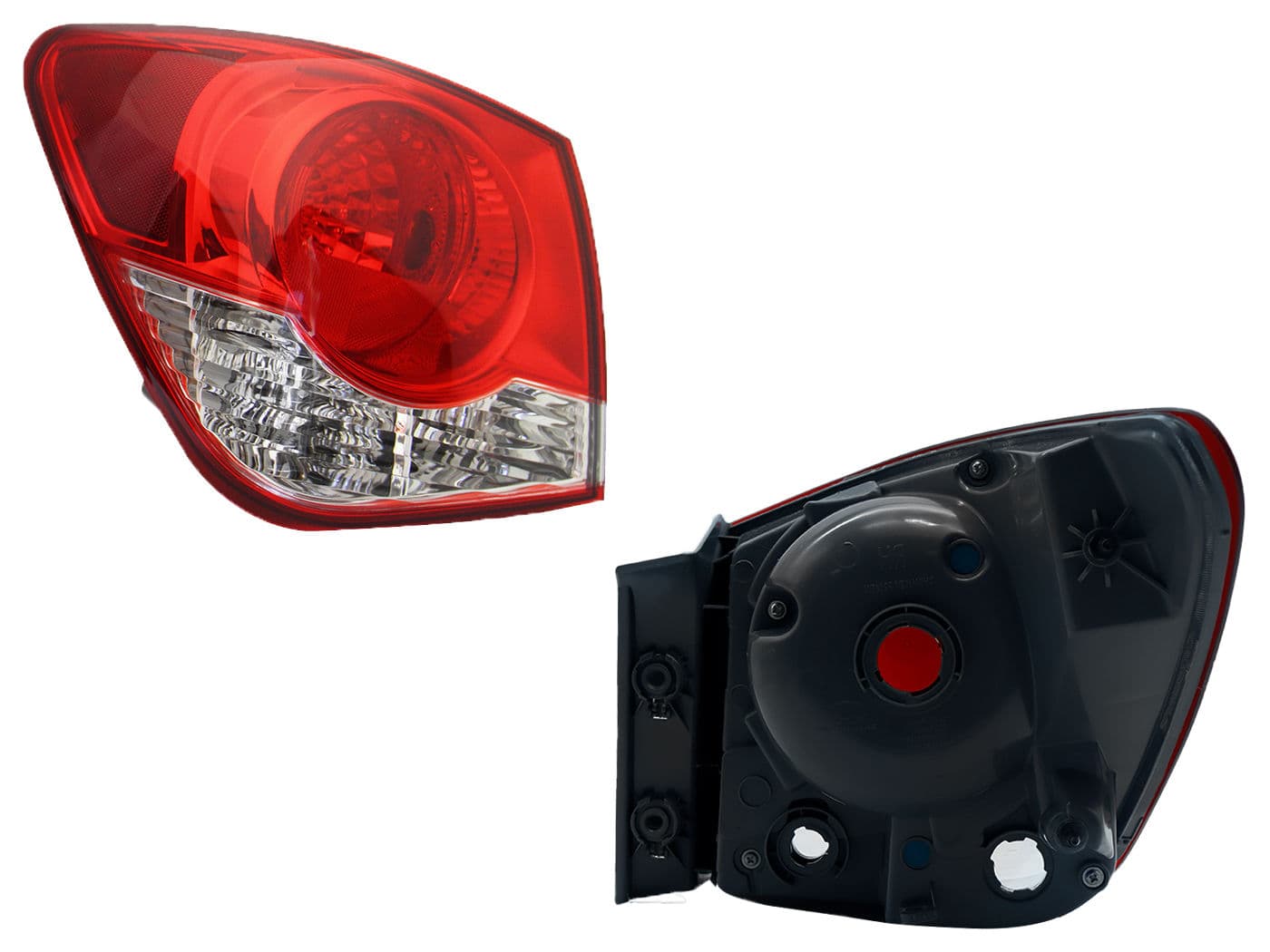 Calavera Izquierda Exterior Chevrolet Cruze 2010-2015 Sin Arnés Rojo Blanco
