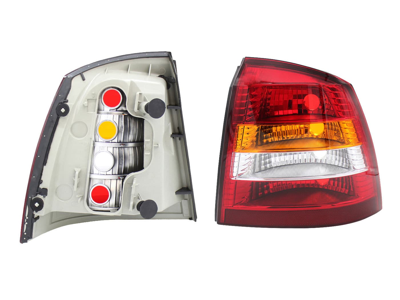 Calavera Derecha Chevrolet Astra 5 Puertas 2000-2003 Sin Arnés Clara Rojo Blanco Ámbar