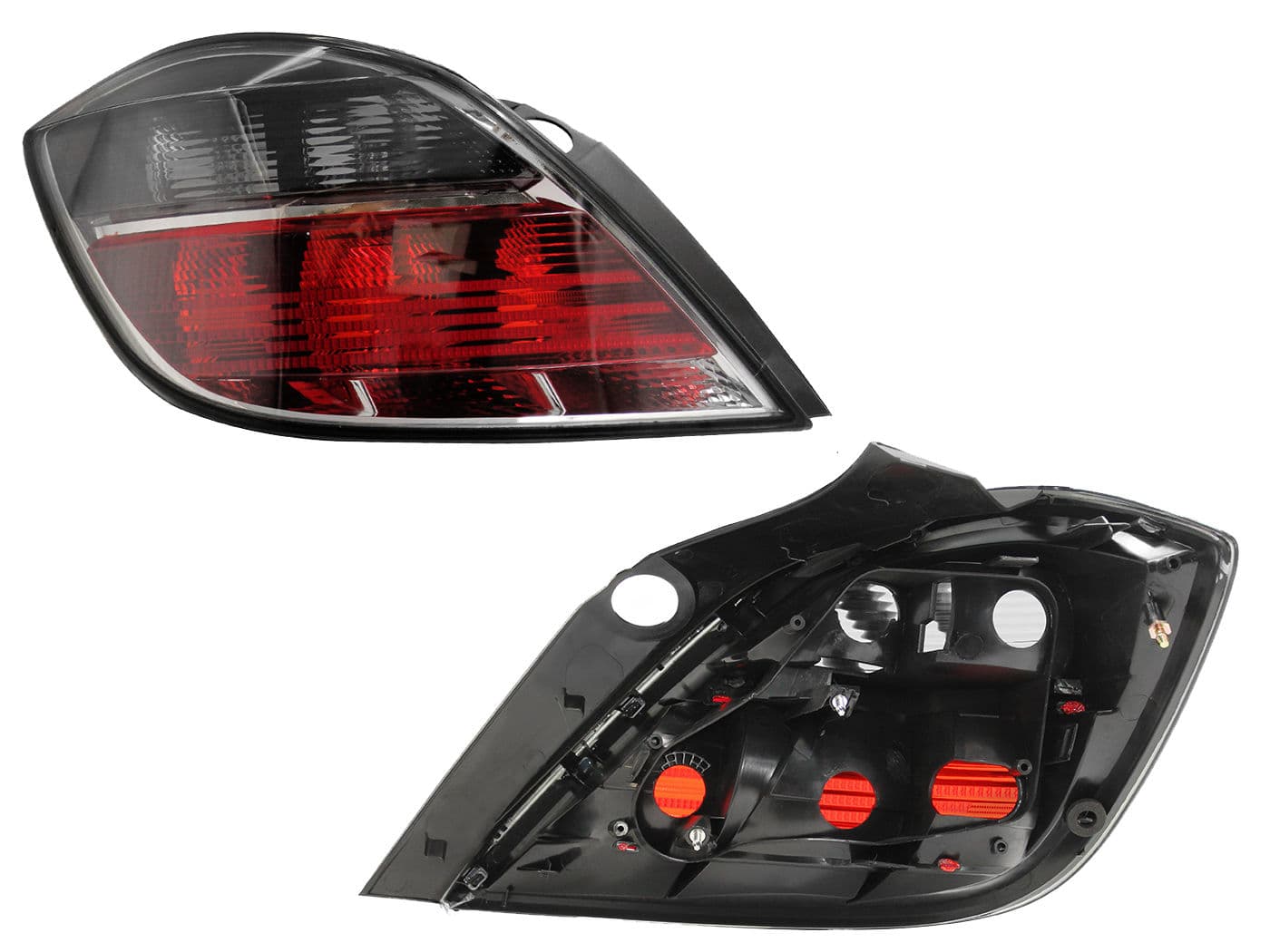 Calavera Izquierda Chevrolet Astra Europa 5 Puertas 2007-2008 Sin Arnés Ahumado Rojo