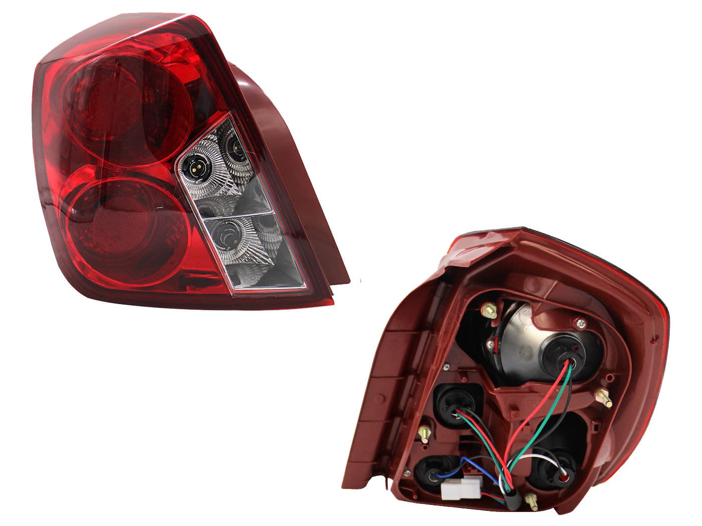 Calavera Izquierda Chevrolet Optra 2006-2010 Con Arnés Rojo Blanco