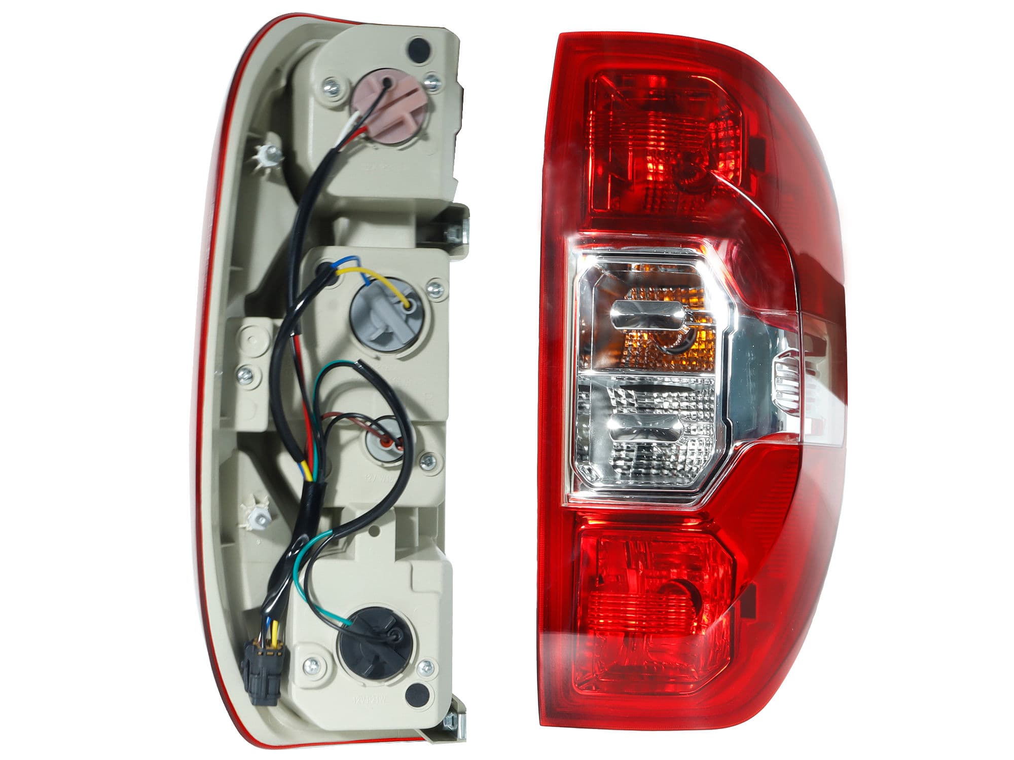 Calavera Derecha Chevrolet S-10 MAX 2022-2026 Con Arnés Rojo Blanco