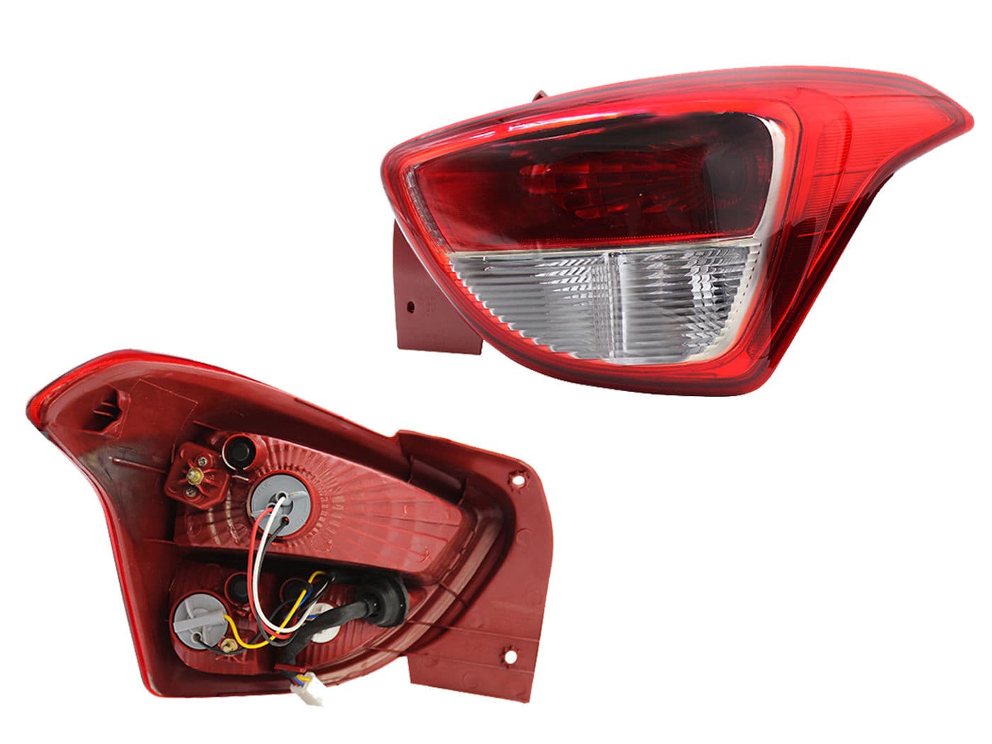 Calavera Derecha Hyundai Grand I-10 5 Puertas 2015-2020 Con Arnés Rojo Blanco