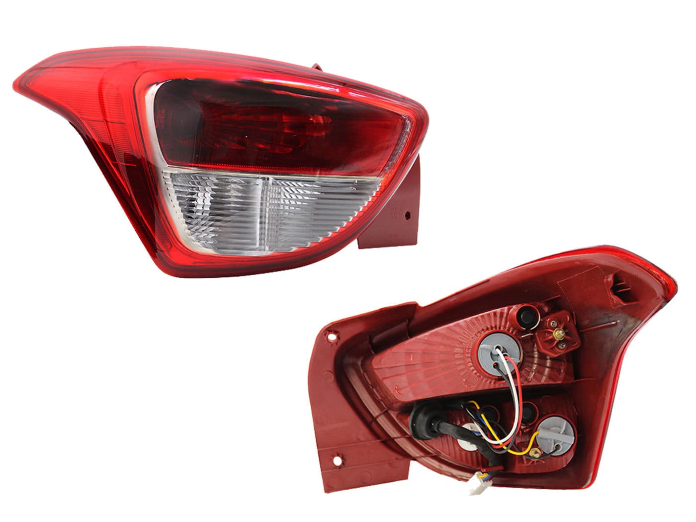 Calavera Izquierda Hyundai Grand I-10 5 Puertas 2015-2020 Con Arnés Rojo Blanco