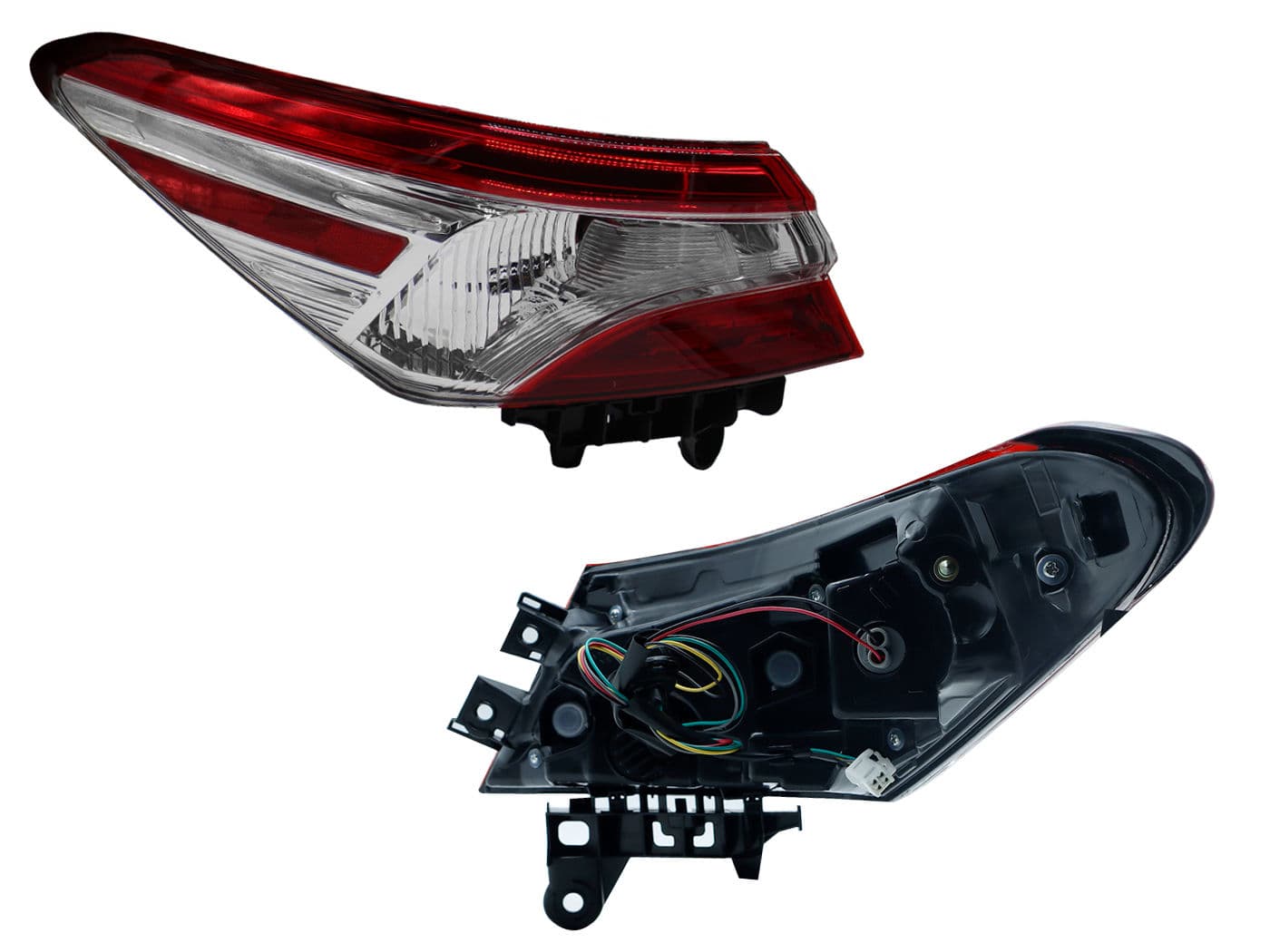 Calavera Izquierda Exterior Toyota Camry 2018-2020 Con Arnés Clara Rojo Blanco