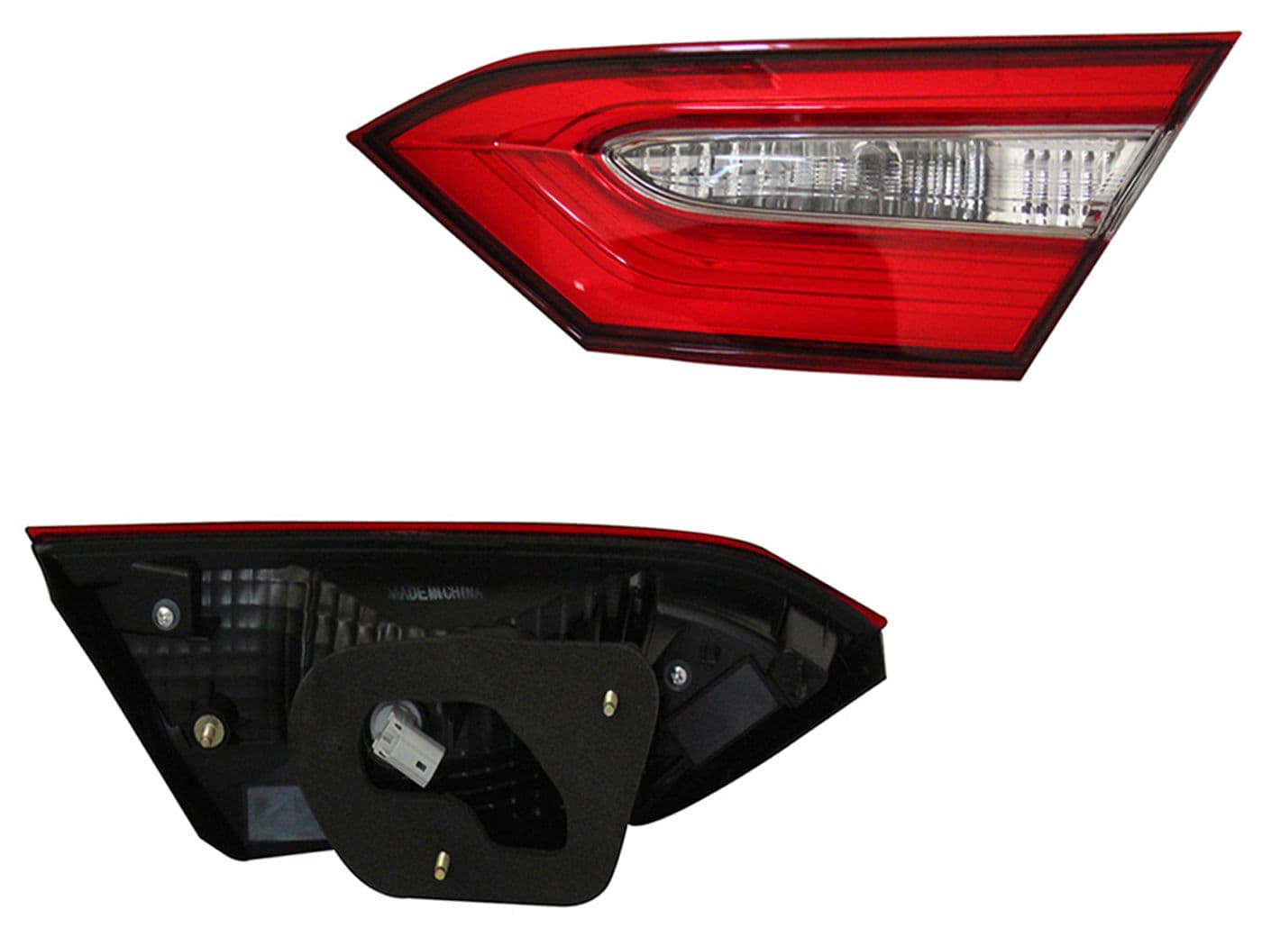 Calavera Derecha Interior Toyota Camry 2018-2024 Con Arnés Oscura Rojo Blanco