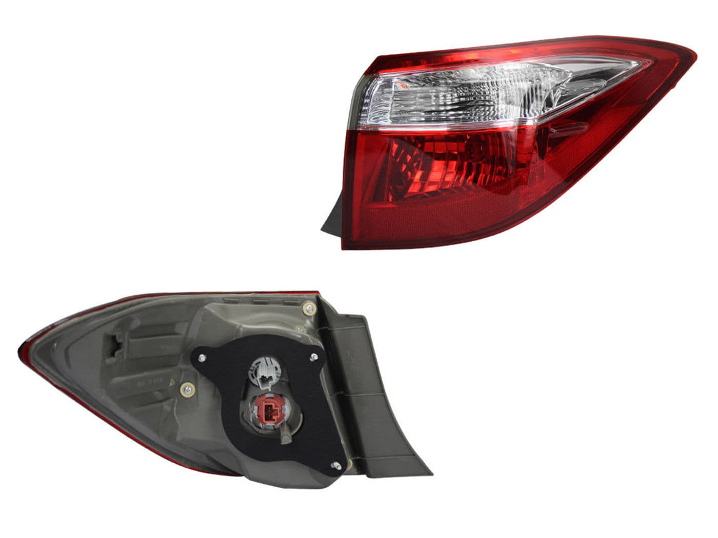 Calavera Derecha Exterior Toyota Corolla 2014-2016 Sin Arnés Rojo Blanco