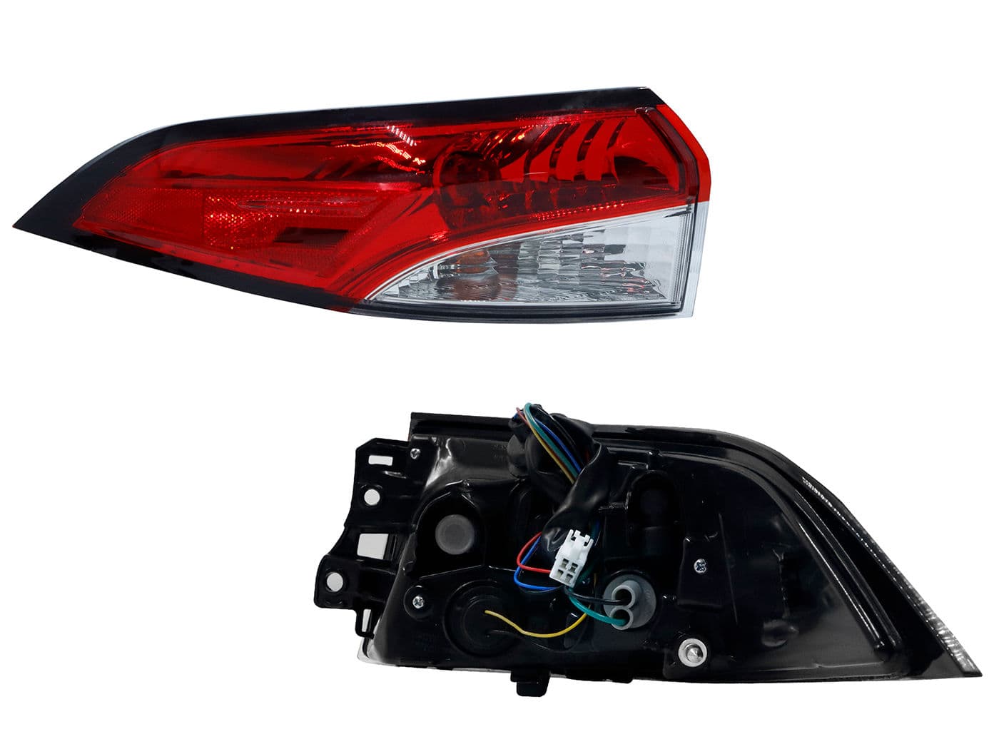 Calavera Izquierda Exterior Toyota Corolla Xle/se 2020-2025 Con Arnés Con Led Rojo Blanco
