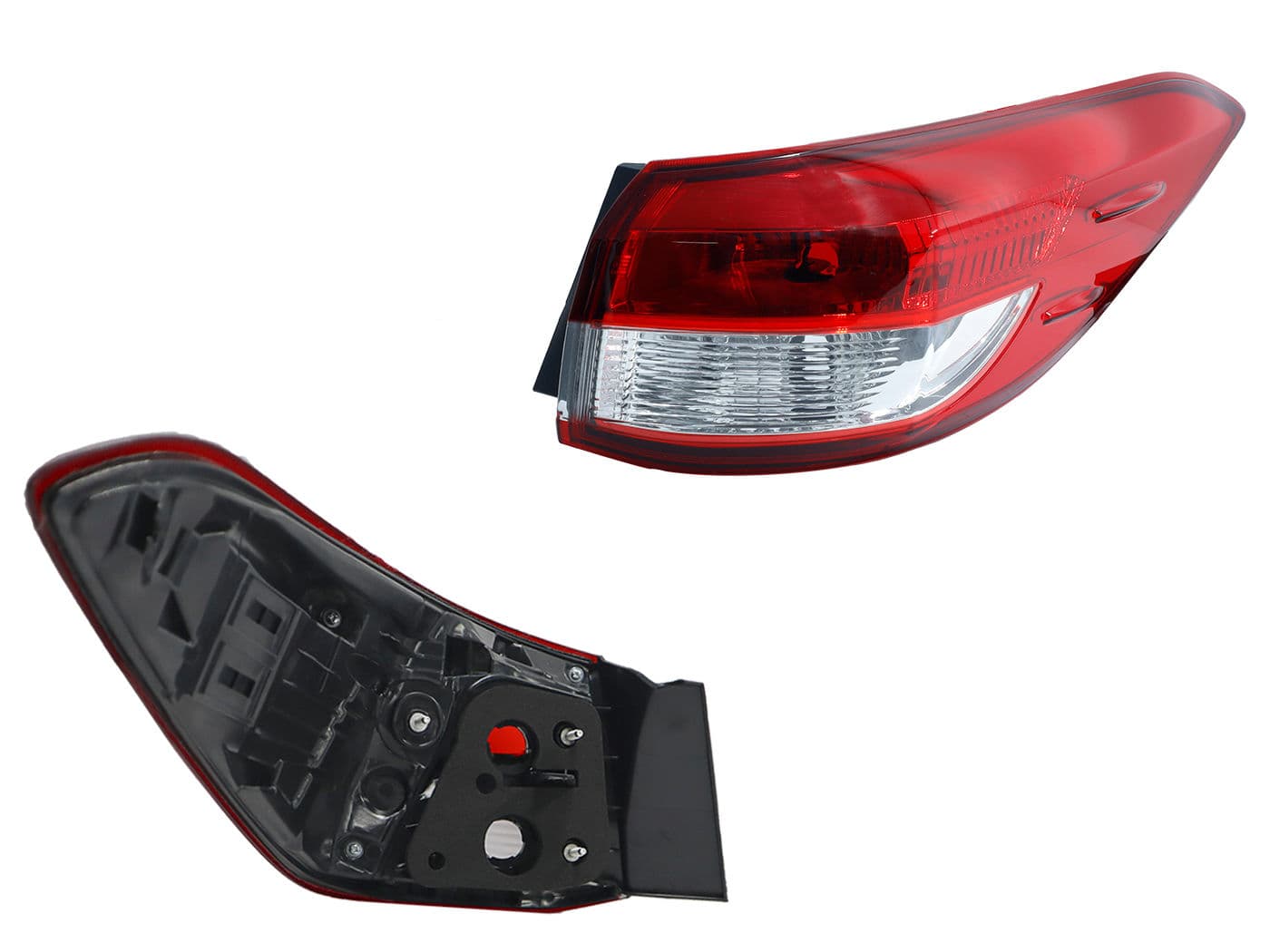 Calavera Derecha Exterior Toyota Yaris 4 Puertas 2018-2022 Sin Arnés Rojo Blanco