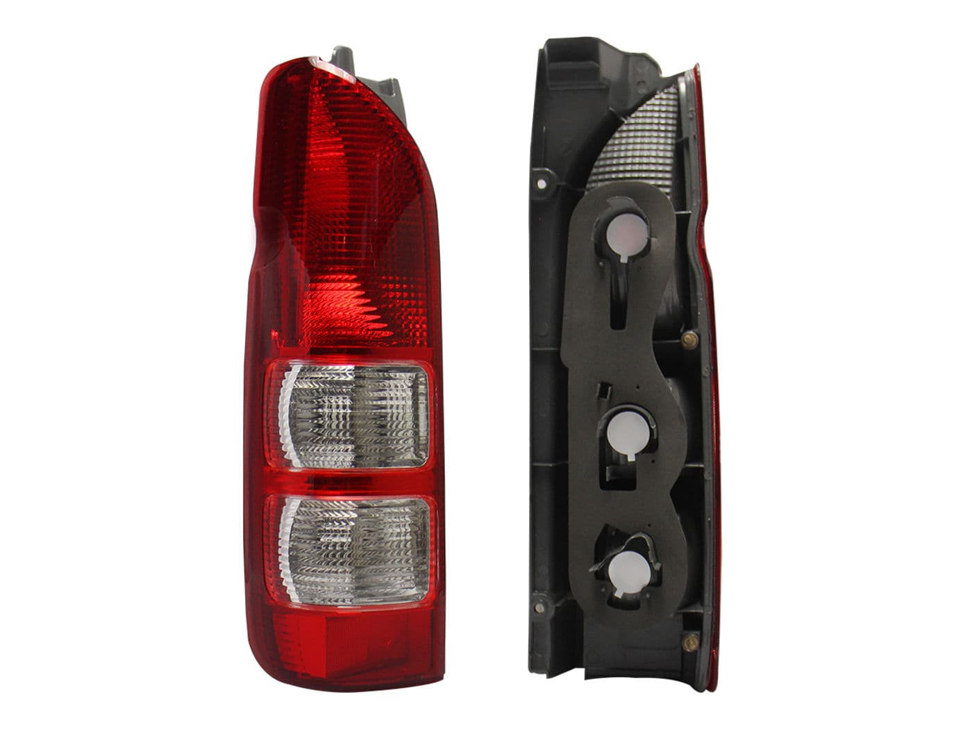 Calavera Izquierda Toyota Hiace 2005-2013 Sin Arnés Clara Rojo Blanco