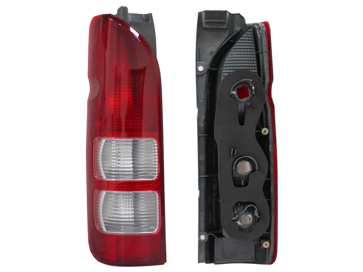 Calavera Izquierda Toyota Hiace 2005-2013 Sin Arnés Clara Rojo Blanco
