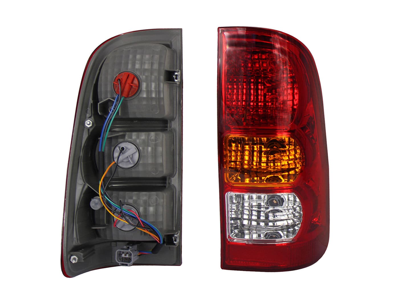 Calavera Derecha Toyota Hilux 2006-2011 Con Arnés Rojo Blanco Ámbar
