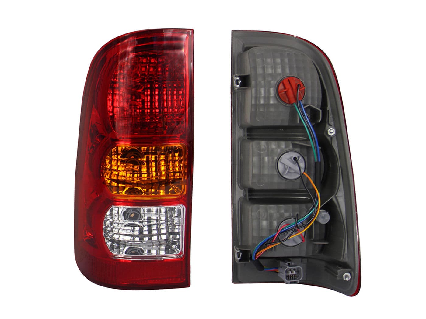 Calavera Izquierda Toyota Hilux 2006-2011 Con Arnés Rojo Blanco Ámbar