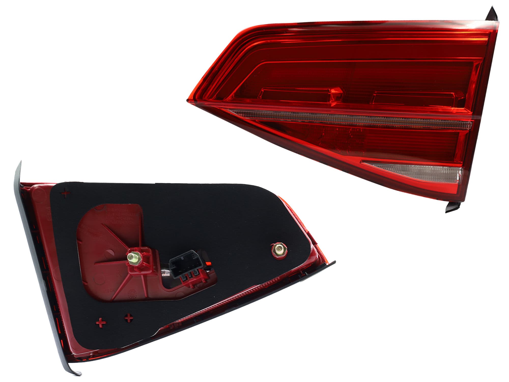 Calavera Derecha Interior Volkswagen Jetta A6 GLI 2015-2018 Sin Arnés Con Led Clara Rojo Blanco