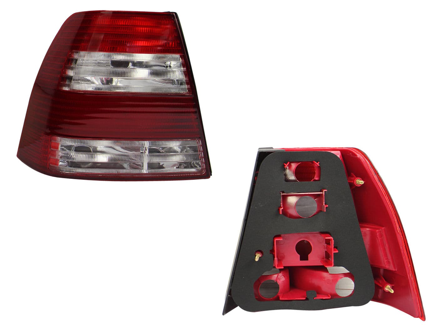 Calavera Izquierda Volkswagen Jetta A4 2004-2007 Sin Arnés Rojo Blanco