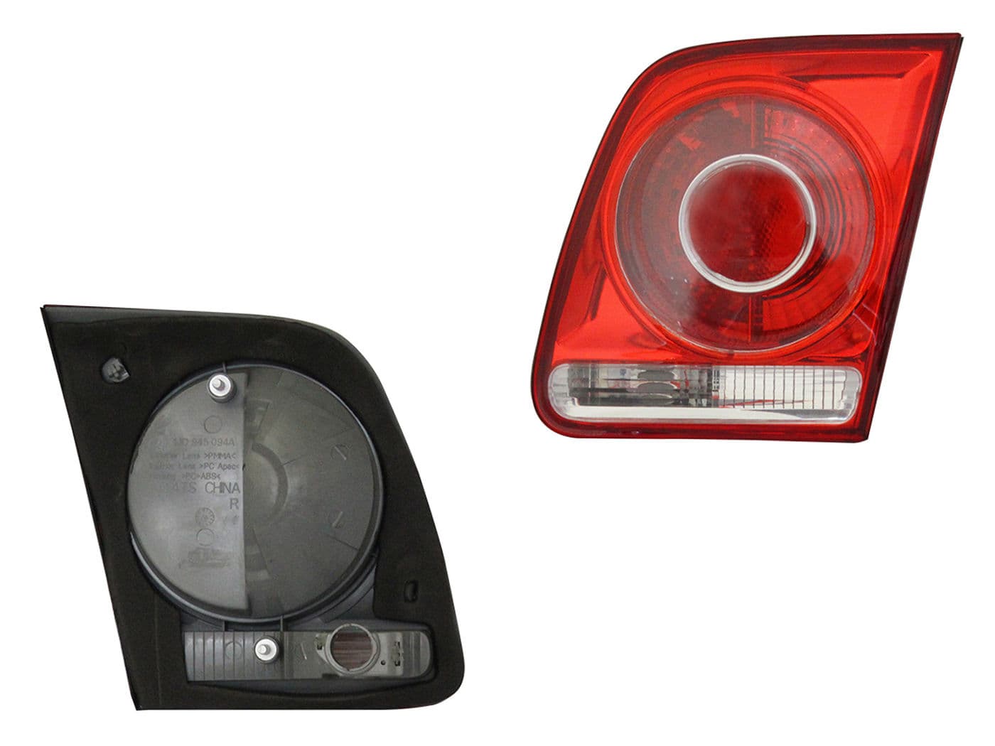 Calavera Derecha Interior Volkswagen Jetta Clasico 2008-2015 Sin Arnés Clara Rojo Blanco