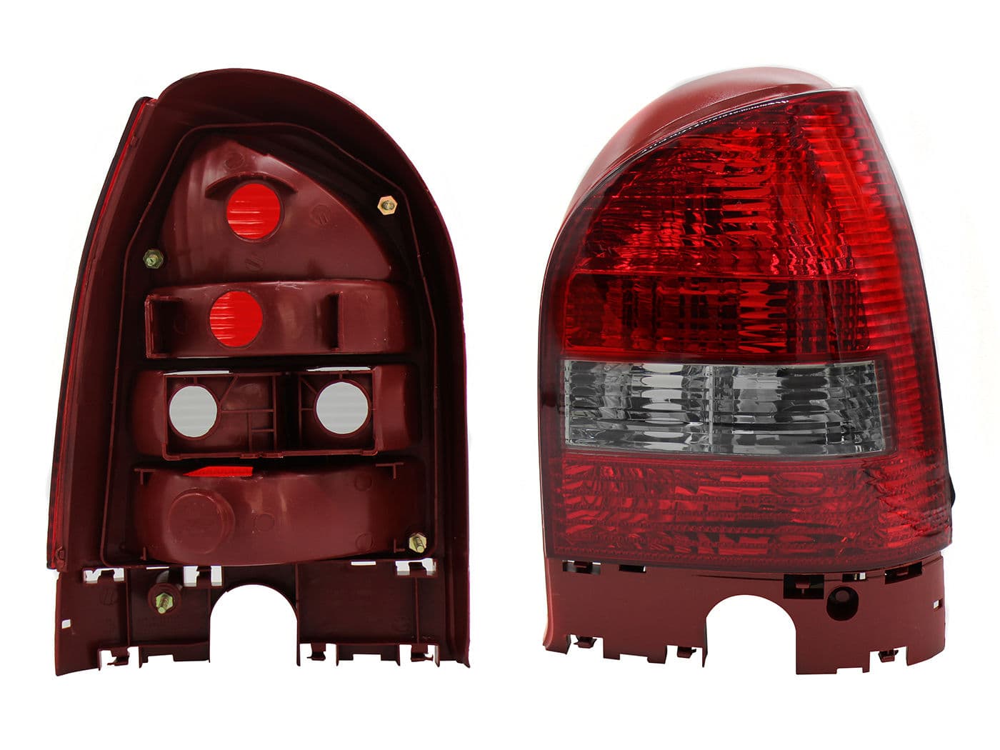 Calavera Derecha Volkswagen Pointer 3- 5 Puertas 2000-2005 Sin Arnés Oscura Ahumado Rojo Blanco