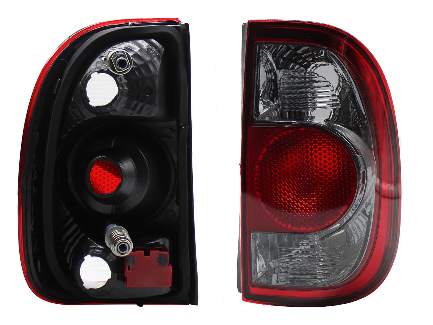 Calavera Derecha Volkswagen Pointer Pick-up 2006-2009 Sin Arnés Oscura Ahumado Rojo Blanco
