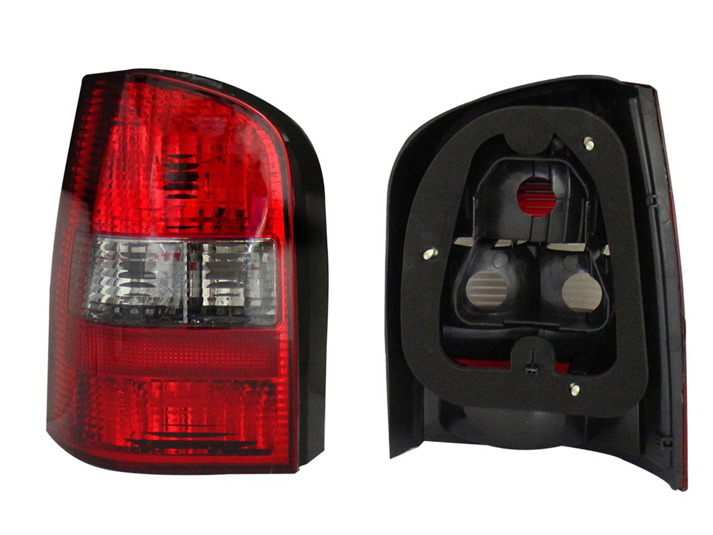 Calavera Izquierda Volkswagen Pointer Vagoneta 2000-2003 Sin Arnés Oscura Ahumado Rojo Blanco