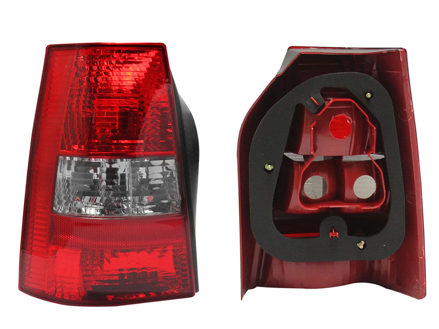 Calavera Izquierda Volkswagen Pointer Vagoneta 2004-2005 Sin Arnés Oscura Ahumado Rojo Blanco