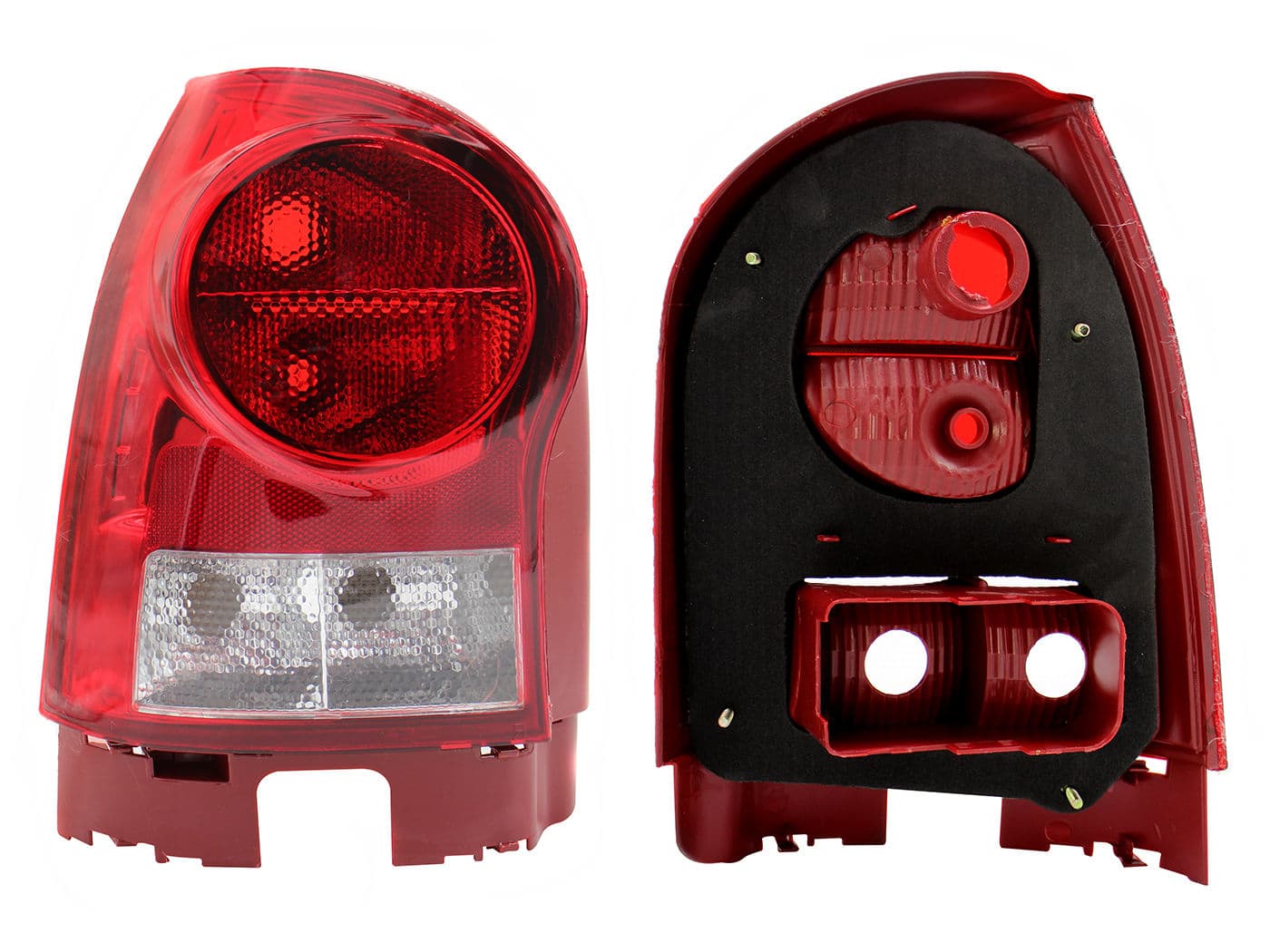 Calavera Izquierda Volkswagen Pointer 3- 5 Puertas 2006-2009 Sin Arnés Clara Rojo Blanco