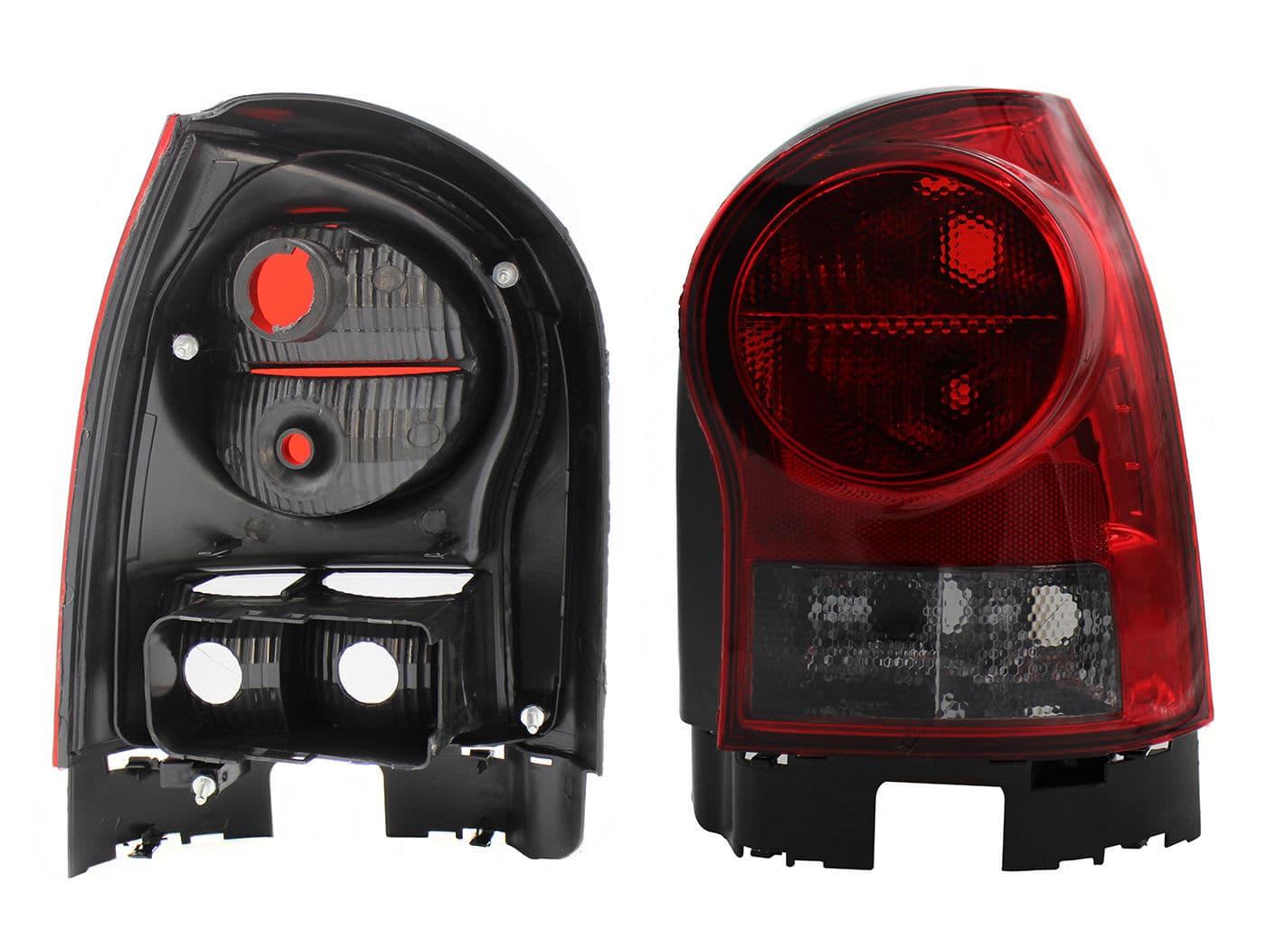 Calavera Derecha Volkswagen Pointer 3- 5 Puertas 2006-2009 Sin Arnés Oscura Ahumado Rojo Blanco