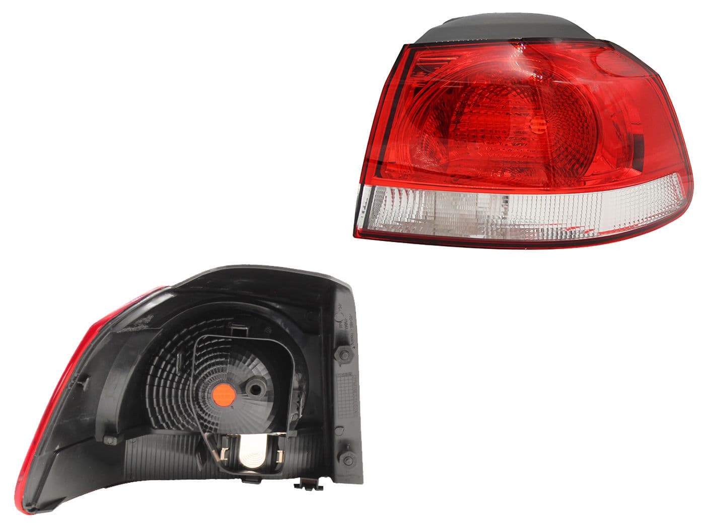 Calavera Derecha Exterior Volkswagen GOLF A6 GTI 2010-2013 Sin Arnés Clara Rojo Blanco