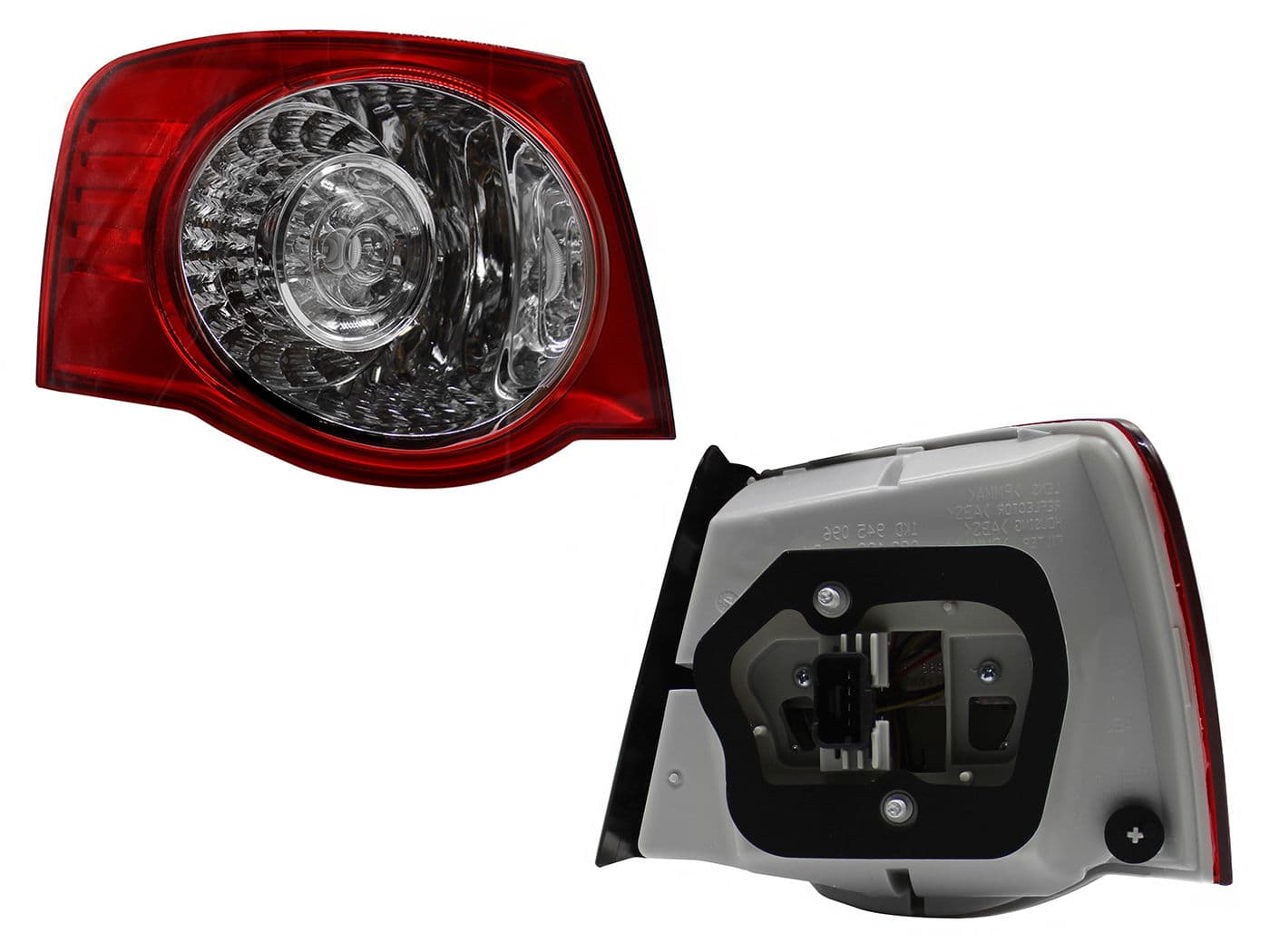 Calavera Izquierda Exterior Volkswagen BORA GLI 2006-2010 Sin Arnés Con Led Rojo Blanco