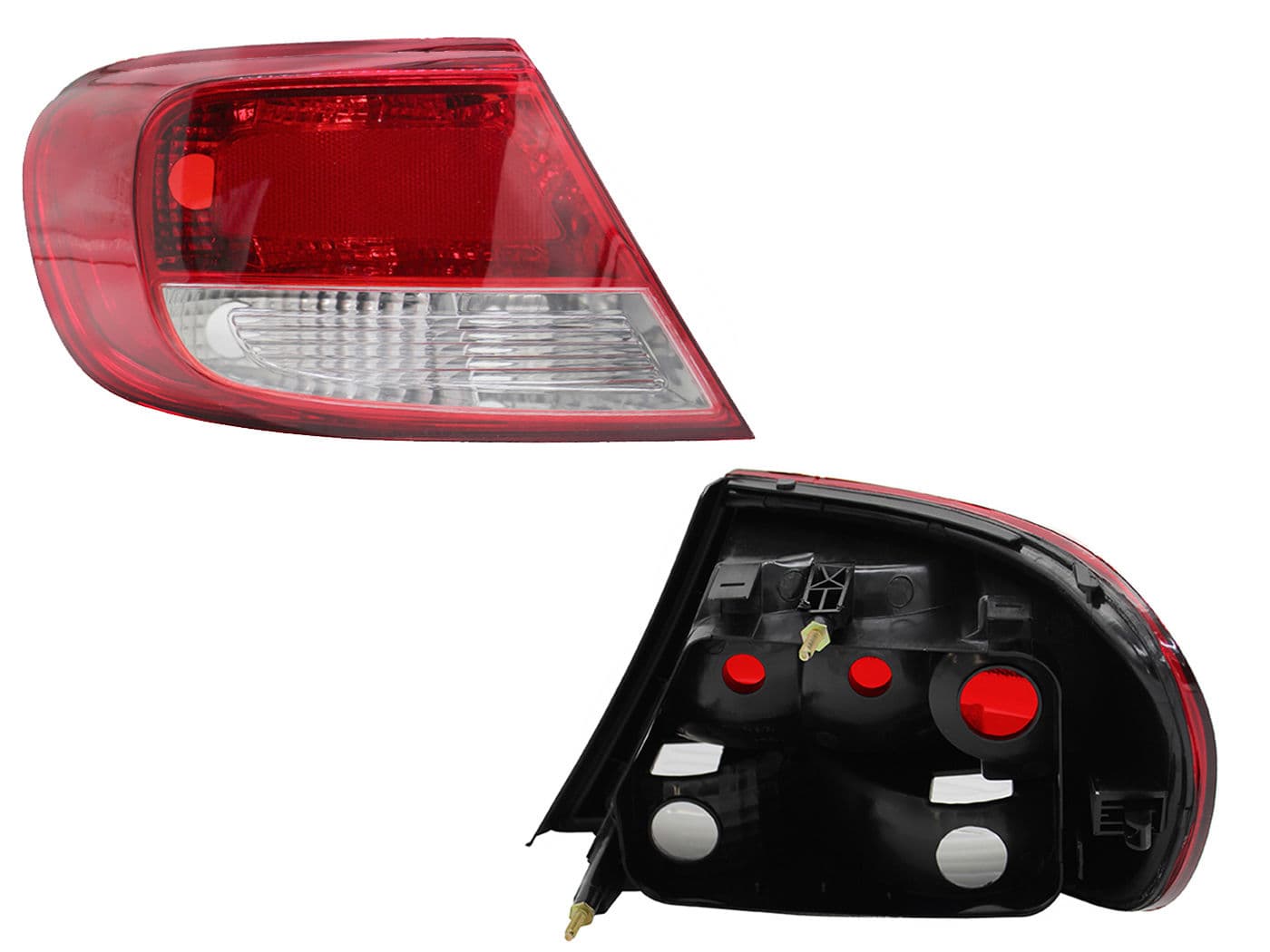 Calavera Izquierda Volkswagen GOL 5 Puertas 2008-2012 Sin Arnés Clara Rojo Blanco