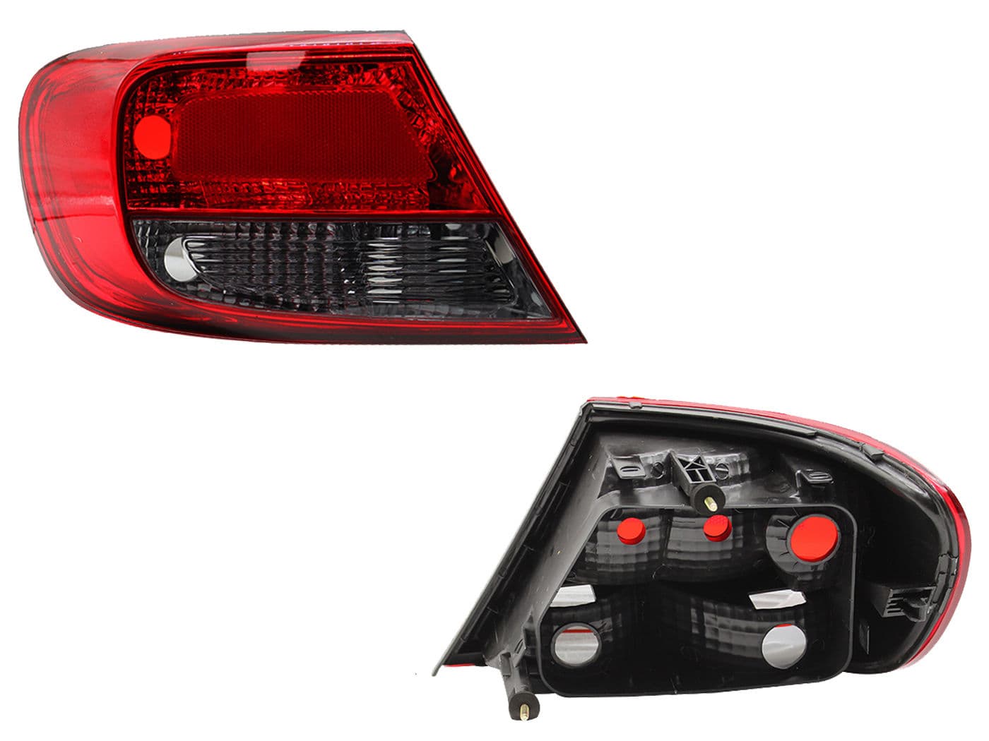 Calavera Izquierda Volkswagen GOL 5 Puertas 2008-2012 Sin Arnés Oscura Ahumado Rojo
