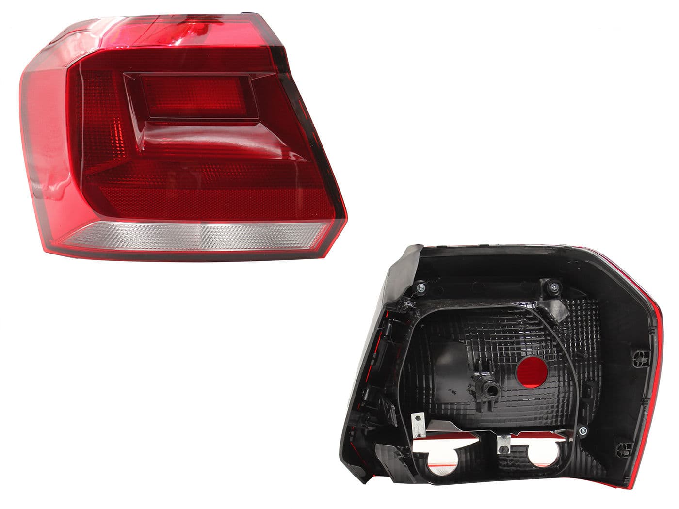 Calavera Izquierda Volkswagen GOL 5 Puertas 2017-2021 Sin Arnés Clara Rojo Blanco