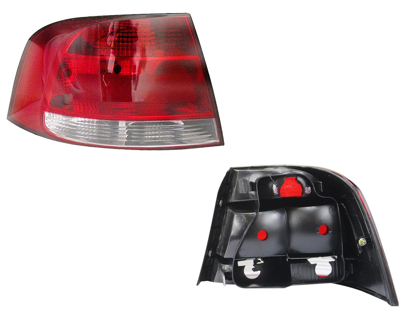 Calavera Izquierda Volkswagen GOL 4 Puertas 2008-2012 Sin Arnés Clara Rojo Blanco