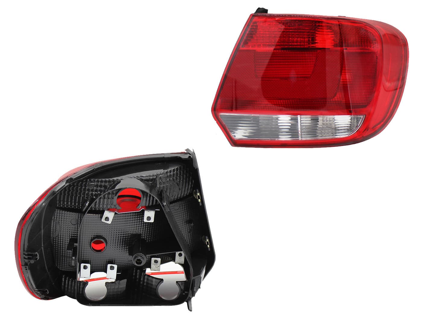 Calavera Derecha Volkswagen GOL 5 Puertas 2013-2016 Sin Arnés Clara Rojo Blanco