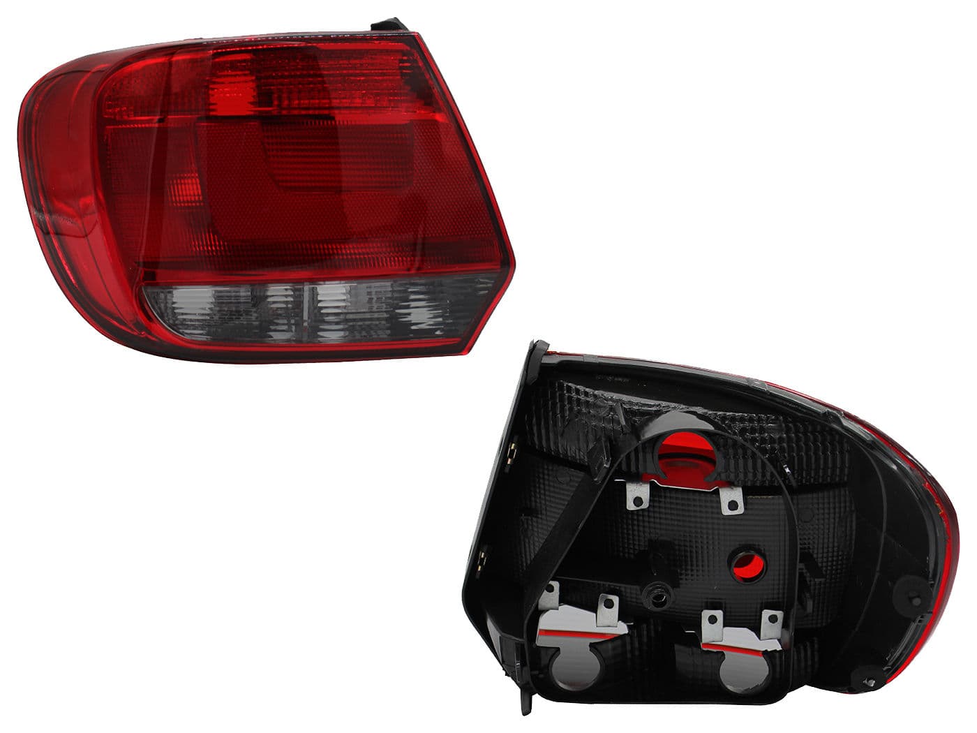 Calavera Izquierda Volkswagen GOL 5 Puertas 2013-2016 Sin Arnés Oscura Rojo
