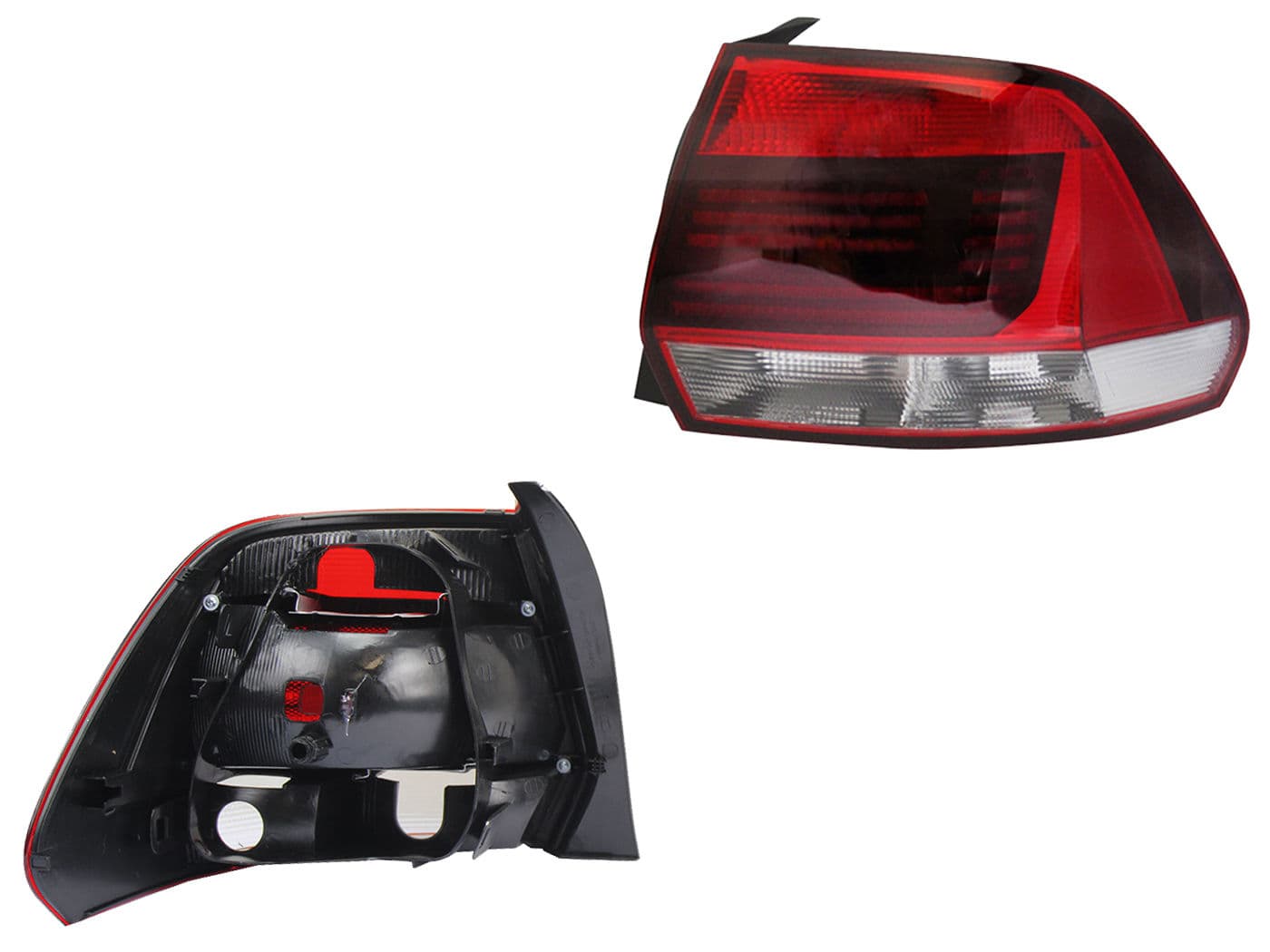 Calavera Derecha Volkswagen Vento 2016-2022 Sin Arnés Rojo Blanco