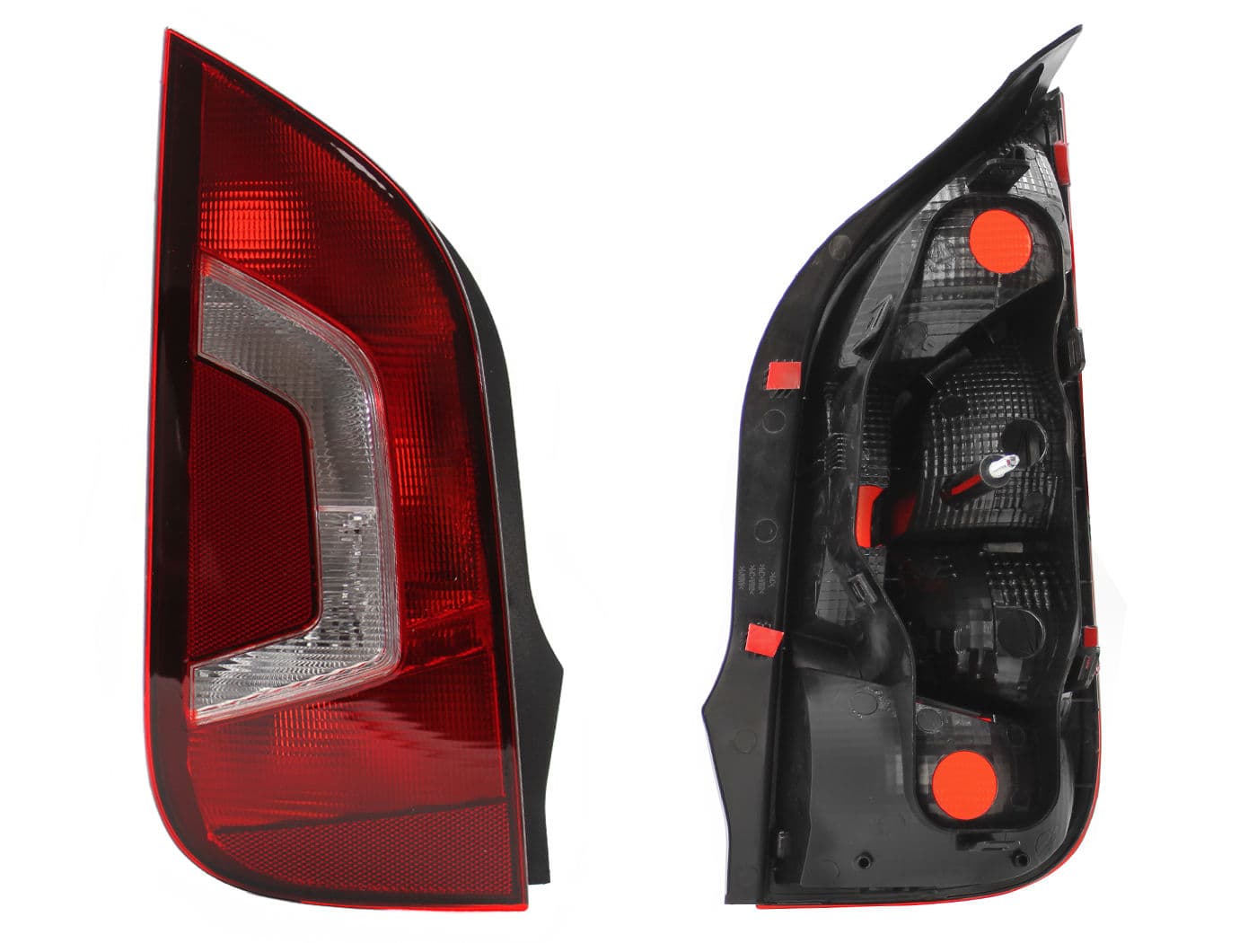 Calavera Izquierda Volkswagen UP 2016-2017 Sin Arnés Rojo Blanco
