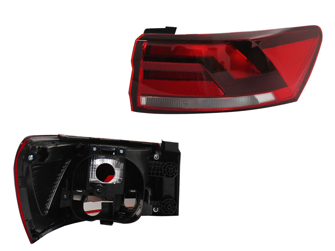 Calavera Derecha Exterior Volkswagen Virtus 2020-2022 Sin Arnés Clara Rojo Blanco