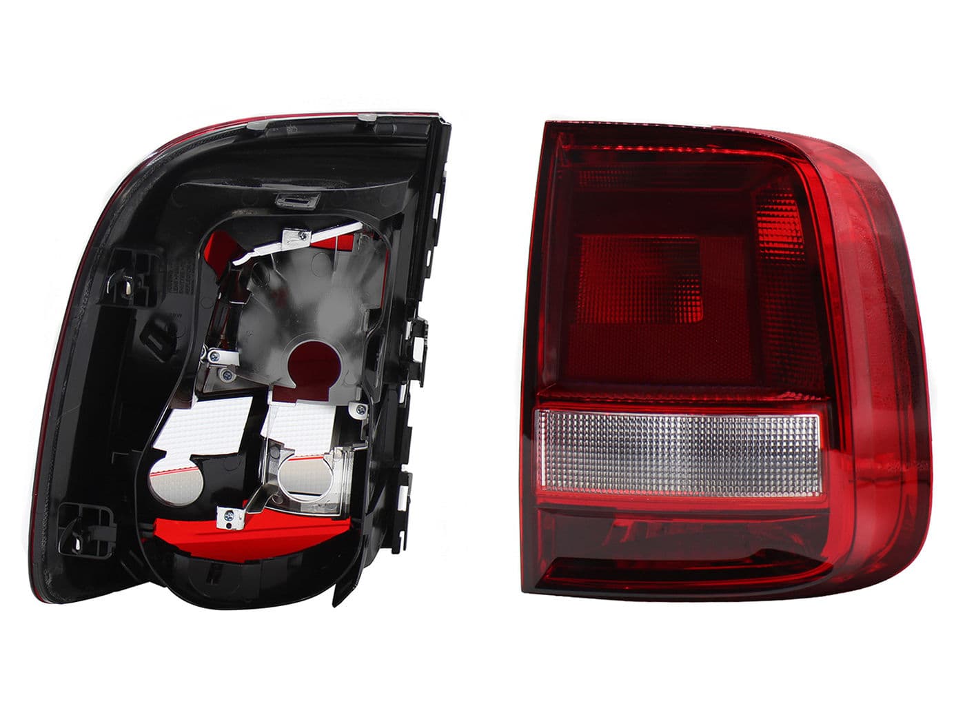 Calavera Derecha Volkswagen Saveiro 2017-2023 Sin Arnés Clara Rojo Blanco