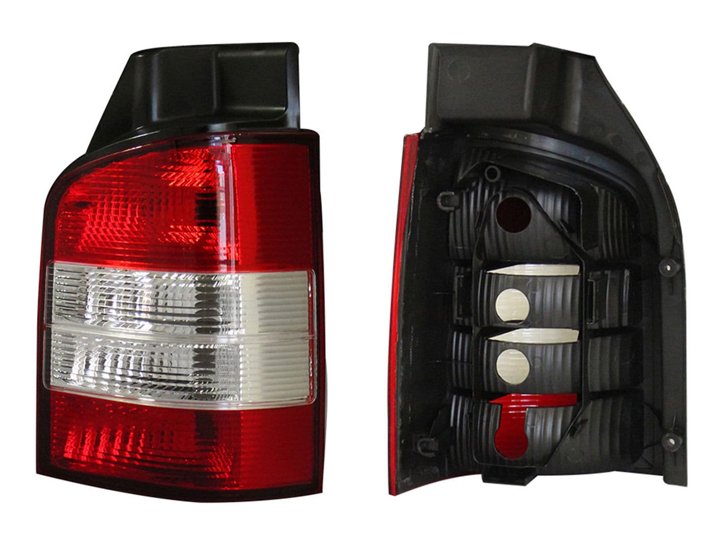 Calavera Izquierda Volkswagen Transporter 2011-2015 Sin Arnés Rojo Blanco