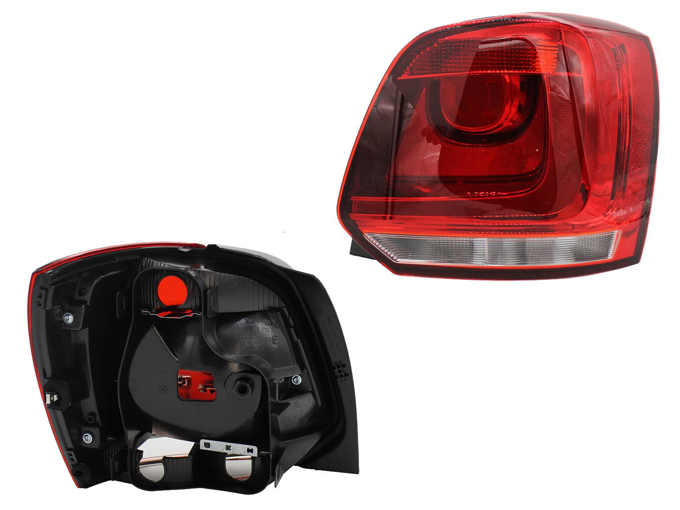Calavera Derecha Volkswagen POLO 2013-2014 Sin Arnés Rojo Blanco