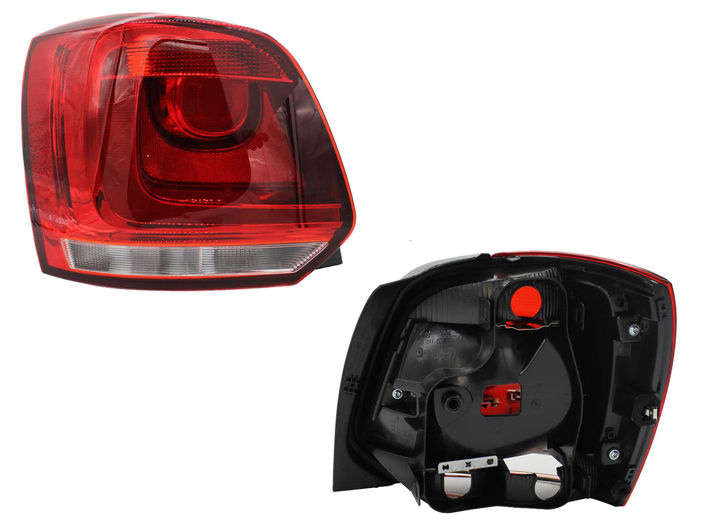 Calavera Izquierda Volkswagen POLO 2013-2014 Sin Arnés Rojo Blanco