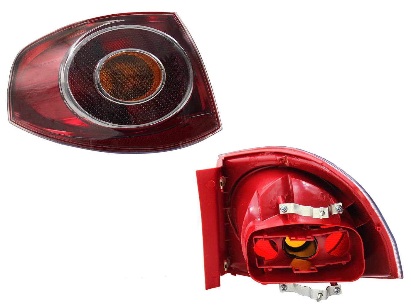 Calavera Izquierda Exterior Volkswagen Sport VAN 2007-2009 Sin Arnés Ahumado Rojo Ámbar