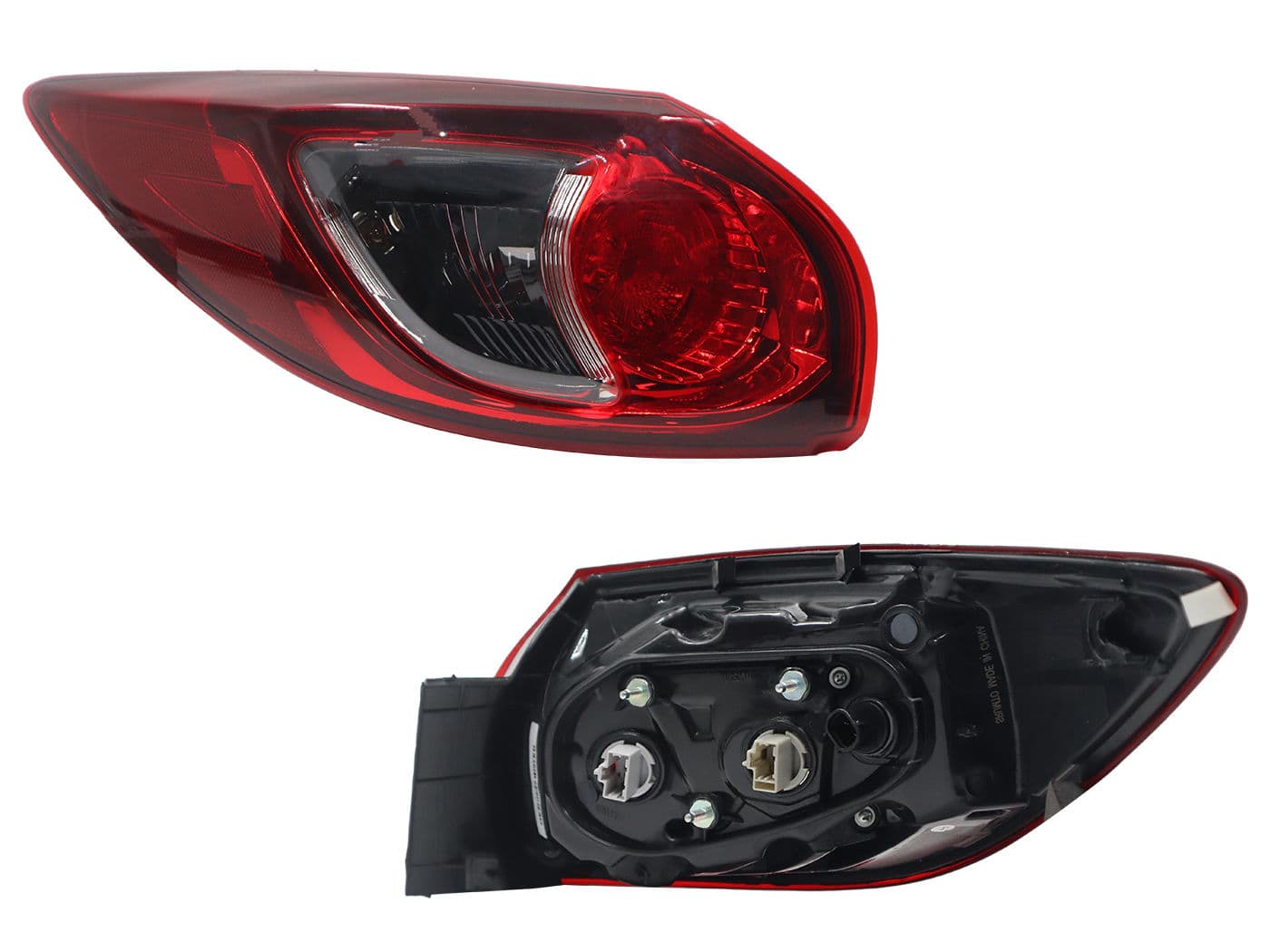 Calavera Izquierda Exterior Mazda CX-5 2013-2017 Sin Arnés Clara Rojo Blanco