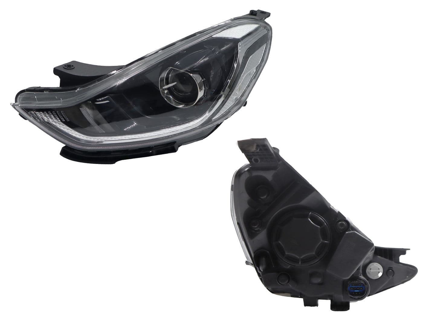 Faro Izquierdo Hyundai GRAND I-10 NS 2021-2025 Con Lupa Con Motor