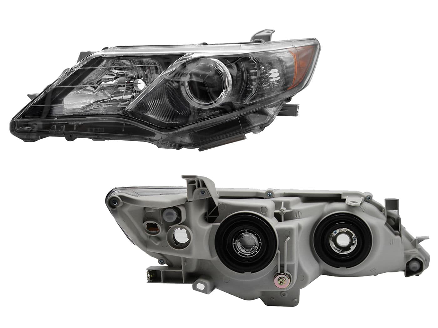 Faro Izquierdo Toyota CAMRY 2012-2014 Con Lupa Con Mica Ámbar