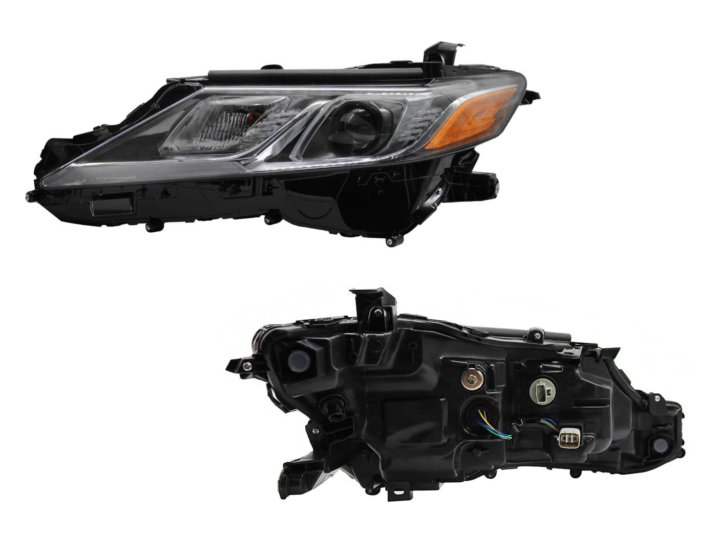 Faro Izquierdo Toyota CAMRY LE/SE 2018-2024 Con Lupa Con Mica Ámbar