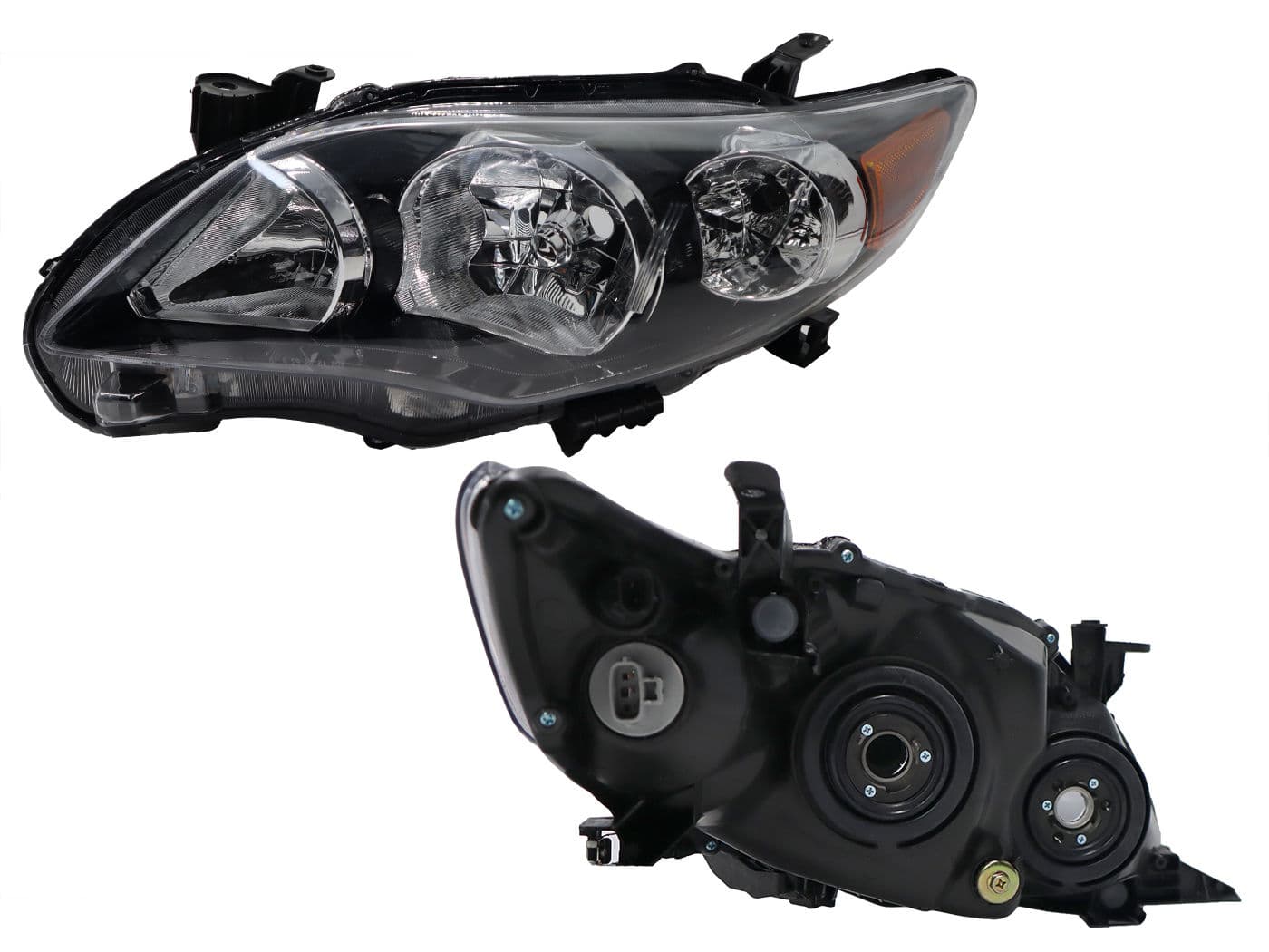 Faro Izquierdo Toyota COROLLA 2011-2013 Con Mica Ámbar