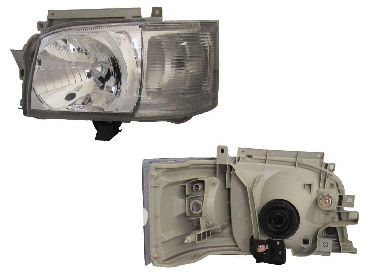 Faro Izquierdo Toyota HIACE 2005-2010 Fondo Cromado