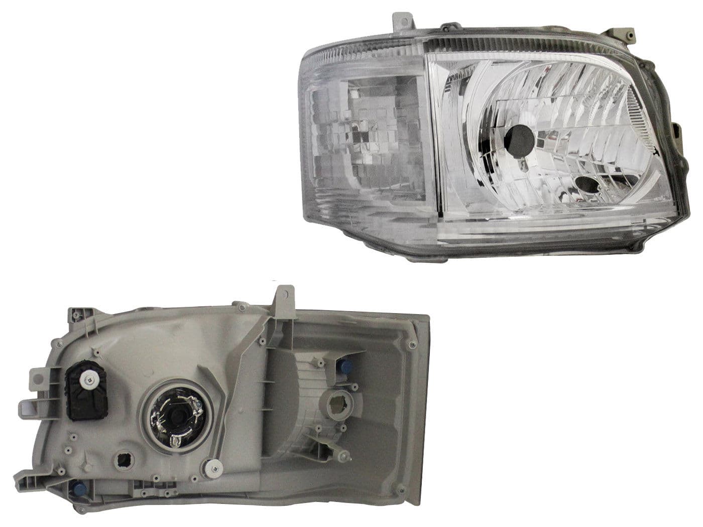 Faro Derecho Toyota HIACE 2011-2013 Fondo Cromado